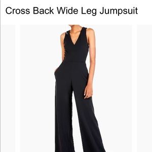 Cross Back Wide Leg Jumpsuit from Express